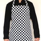 Black&White CHEF bib apron 100% cotton L&G Uniforms