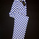 BLUE&WHITE CHECK chef pants (trousers)  L&G London Uniforms 2 Extra Large XXL