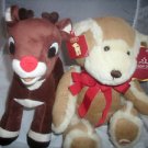 Holiday plush! Rudolph & Laurell's closet bear ,Tags! Christmas!