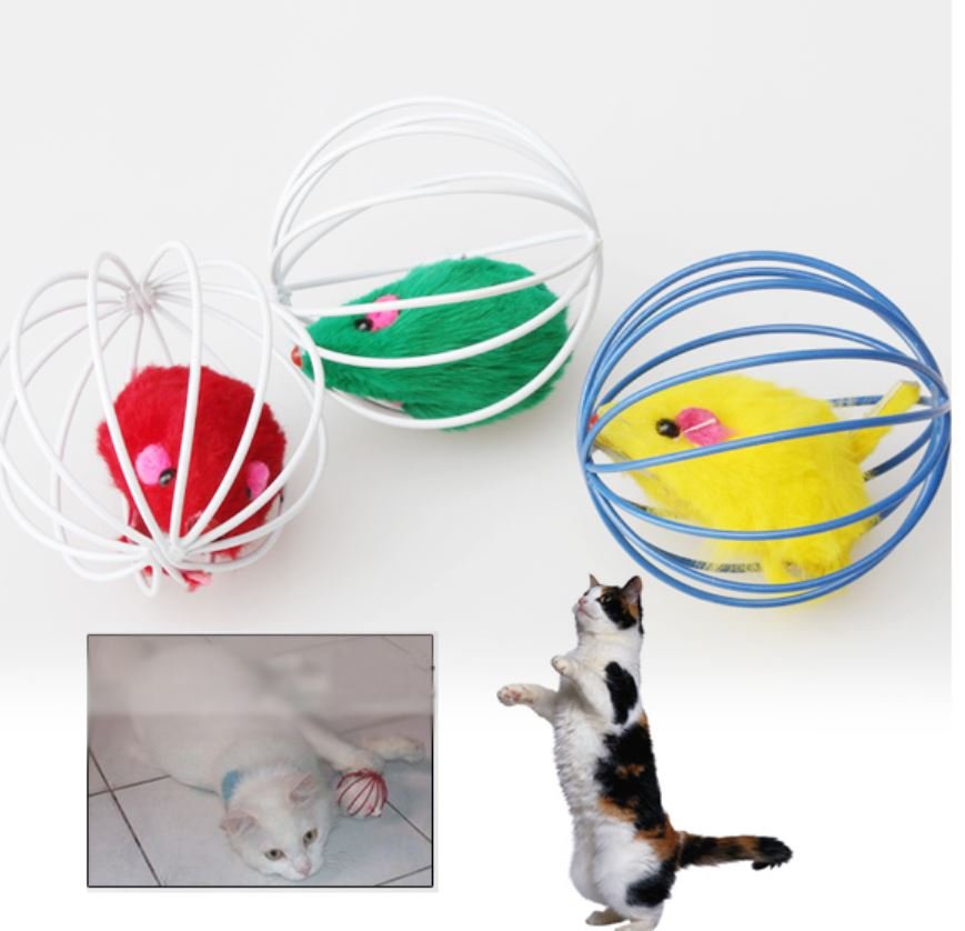 Cat Kitten Gift Funny Play Toys running Mouse Ball