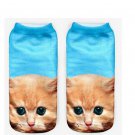 Cat 3D Print Animal women Socks Casual cartoon Socks Unisex Low Cut Ankle Socks