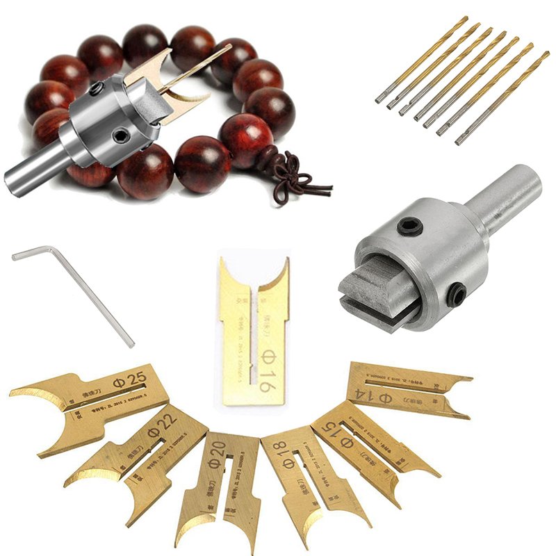 16Pcs Carbide Ball Blade Drill Bits Woodworking Molding Tools
