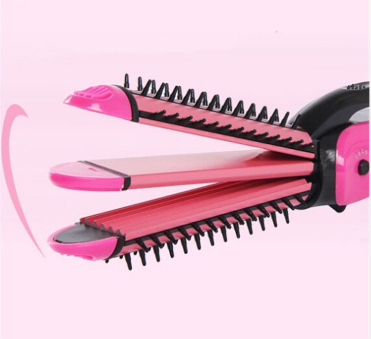 3 in 1 Hair Straightener Curling Irons Straightening Corrugation Board