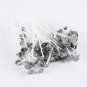 100pcs Wax Candle Cotton Wicks with Metal Sustainer  Pre Waxed