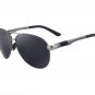 HD Polarized Glasses Men Brand Polarized Sunglasses Grey+ Black