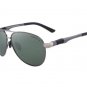 HD Polarized Glasses Men Brand Polarized Sunglasses Grey+green