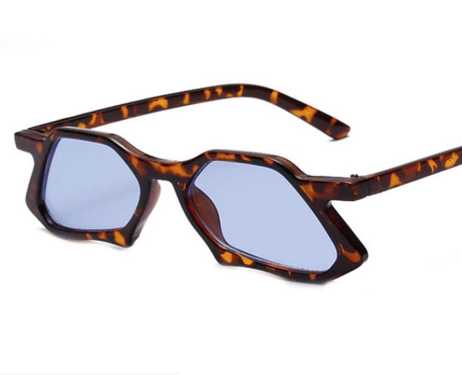 IRREGULAR VINTAGE SQUARE SUN GLASSES DESIGN EYEWEAR