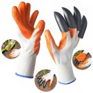 Rubber Gardening Gloves for garden Digging Planting with 4 ABS Plastic Claws