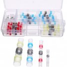 50 Heat Shrink Solder Sleeves Wire Crimp Butt Terminals Connectors with Box