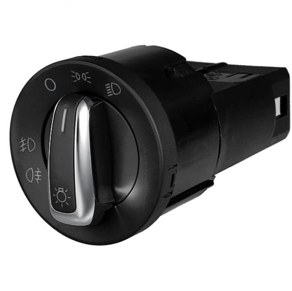 HEAD LIGHT SWITCH CHROME CONTROL For VW GOLF MK4 Sharan PASSAT B5 Polo 9N