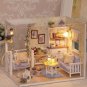 DOLL HOUSE FURNITURE DIY MINIATURE DUST COVER 3D WOODEN Miniaturas Dollhouse Toys