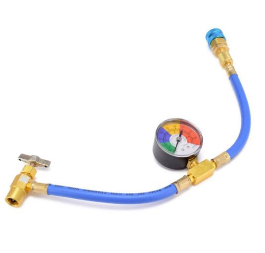 R-134A REFRIGERANT CHARGING HOSE WITH GAUGE