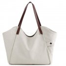 Women Canvas Handbags Casual Vintage High Quality Single Shoulder Bags White