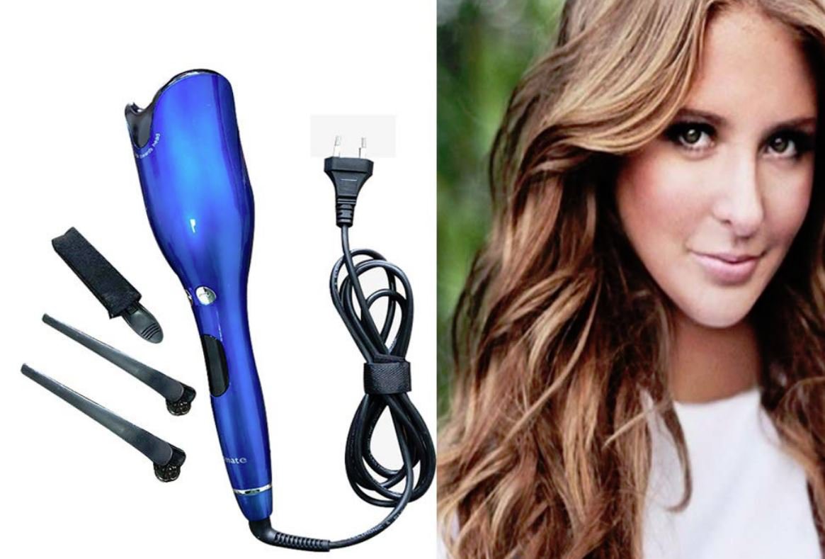 Tulip shaped curling iron automatic infrared heating liquid crystal curling iron