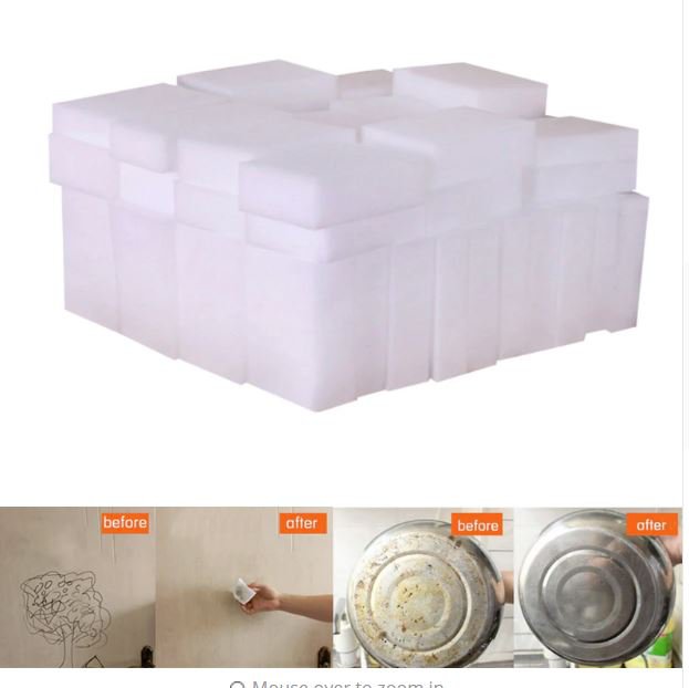 20pcs White Magic Sponge Melamine Sponge Eraser