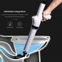 Pro Air Drain Blaster Clog Dredge Clogged Remover Toilet Plunger with Dredge Accessory
