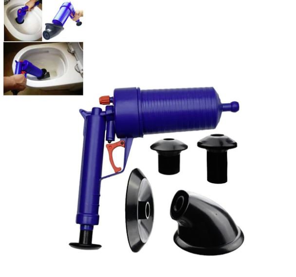 Air Power Drain Blaster gun High Pressure Powerful Manual sink Plunger