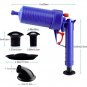 Air Power Drain Blaster gun High Pressure Powerful Manual sink Plunger
