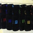 7 Days Of The Week Men socks 7 pairs Black Numbered 1 To 7 To Help You Stay Organized Or 7 Colors