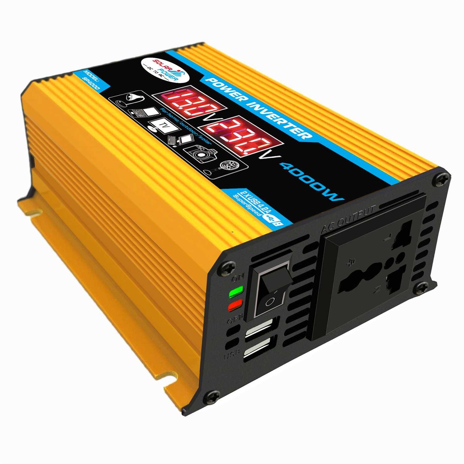 Car Inverter 12V 220V Max 4000W Voltage transformer Modified Sine Wave