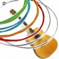 1 SET 6 Rainbow Multi Color Acoustic Guitar Strings Stainless Steel Alloy