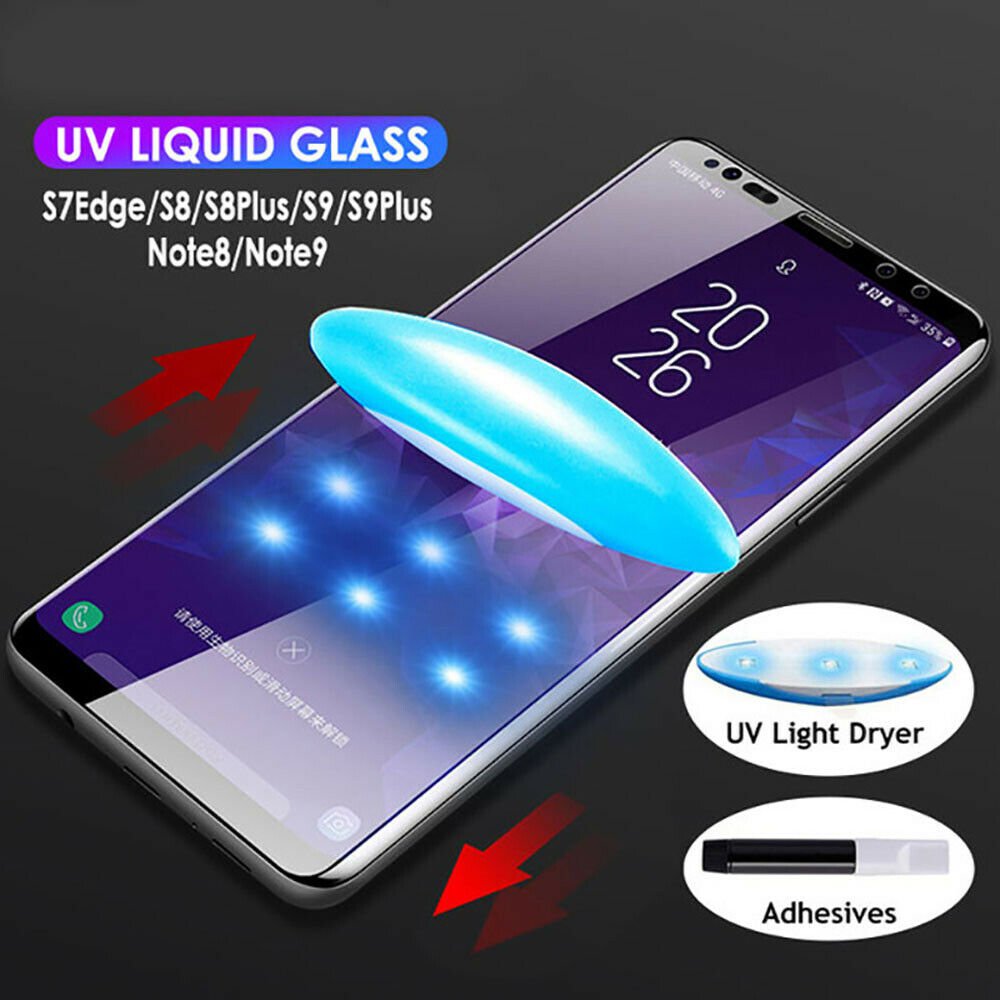 Nano UV Liquid Glue Tempered Glass Screen Protector For Samsung Galaxy S10 S9+