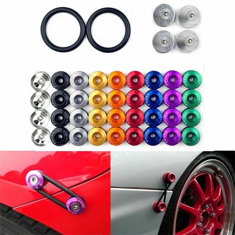 Quick Release Fasteners For Car Bumpers Trunk Fender Hatch Lids Kits
