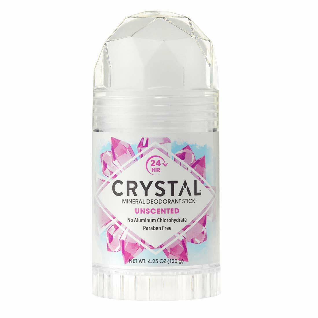 Crystal Mineral Deodorant Stick, Unscented, 4.25 oz
