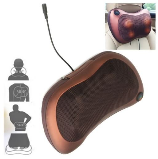 Electric Massage Pillow Massager Cushion Relax Neck Back Shoulder Pillows With Heating