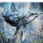 Whale in the sea -- 40x50cm   DIY Painting By Numbers Canvas  Home Wall Art