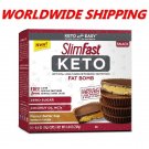Slim Fast Keto Fat Bomb PEanut Butter Cups 8.4 Oz 14 Ct WORLDWIDE SHIPPING