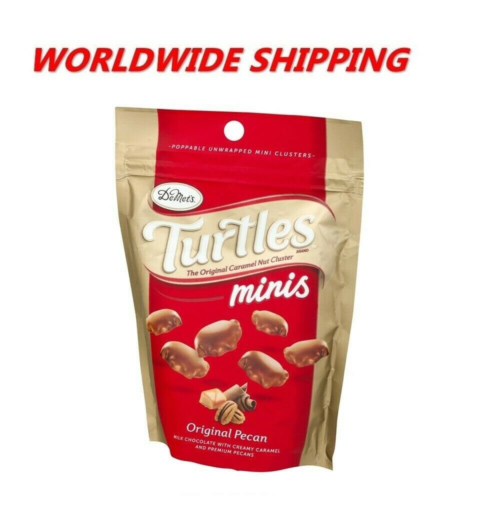 Turtles Minis Milk Chocolate Candy Original Pecan Worldwide Shipping