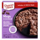 Duncan Hines Mega Cookie Double Chocolate Chunk Pan Cookie Mix 7.8 Oz WORLD SHIP