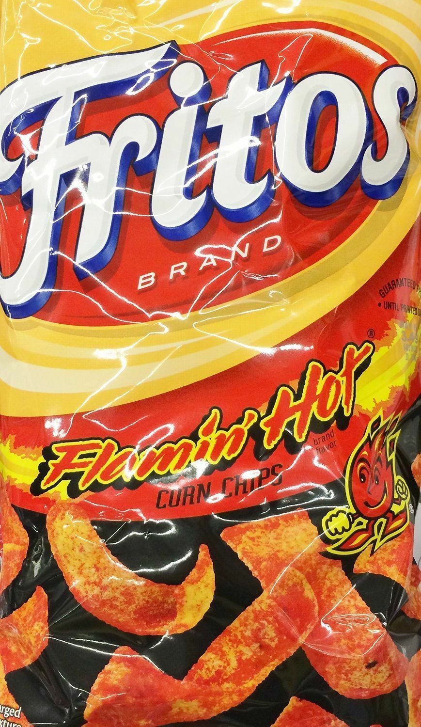 3 Fritos Brand Flamin Hot Flavored Corn Chips Net 9 14 Oz 3 Bags 8140