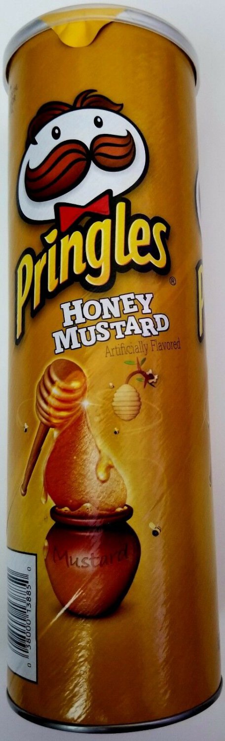 PRINGLES HONEY MUSTARD FLAVORED POTATO CHIPS 5.5 OZ FREE WORLDWIDE SHIPPING