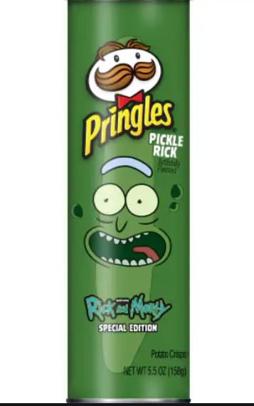 SPECIAL EDITION PRINGLES RICK AND MORTY PICKLE RICK POTATO CHIPS 5.5 OZ