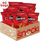 Doritos Nacho Cheese Flavored Tortilla Chips, 1 Ounce (Pack of 40)