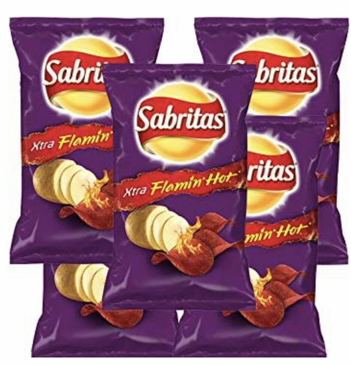Mexican chips Sabritas Extra Flaming Hot 5 BAGS, (45 G)