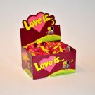 LOVE IS... RED SEALED BOX - Cherry & Lemon Flavor - 100 PCS Bubble Gums  From europe
