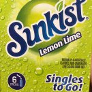 6 BOXES OF New Zero Sugar Sunkist Lemon Lime Singles To Go