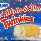 HOSTESS USA RED, WHITE & BLUE TWINKIES 13.58 OZ BOX 10 INDIVIDUALLY CAKES