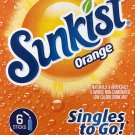 6 BOXES OF New Zero Sugar Sunkist Orange Singles To Go
