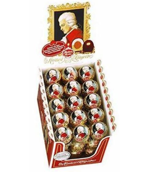 Reber Mozart Kugeln Chocolate Marzipan Counter Unit 45 Pieces 2 19 Lb From Germany