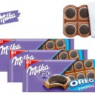 10 x Milka OREO Sandwich Chocolate Bars NEW SHAPE 92g  Made in Europe