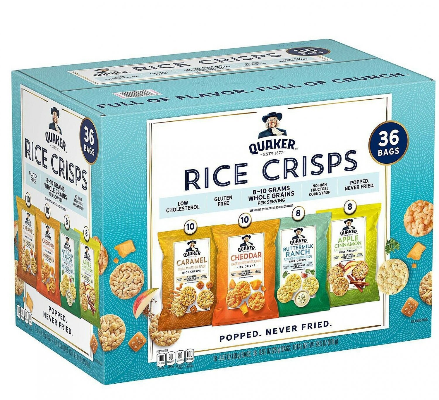 Quaker Rice Crisps Variety Pack (36 pk.) - az