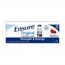 Ensure Strawberry Original Nutrition Meal Replacement Shakes 9g of Protein (8 fl oz, 24 ct)