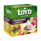 LOYD Magic Strawberry & Vanilla Flavored Fruit Tea Boxed 20 Silk Pyramids From Europe LOYD Magic Strawberry & Vanilla Flavored Fruit Tea Boxed 20 Silk Pyramids From Europe