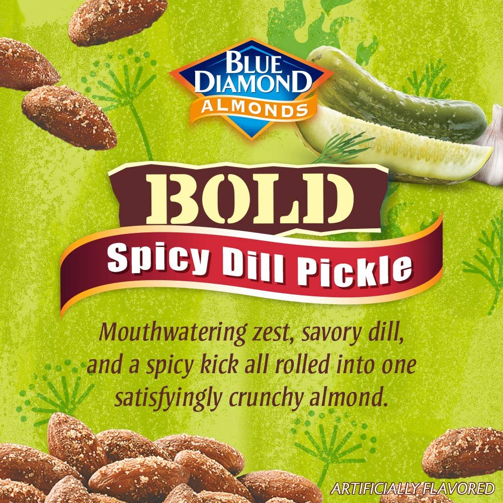 Blue Diamond Almonds, Bold Spicy Dill Pickle( Pack of 6) azaz