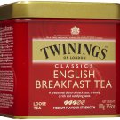 TWININGS ENGLISH BREAKFAST Loose Tea Tin 100g 3.5oz  az