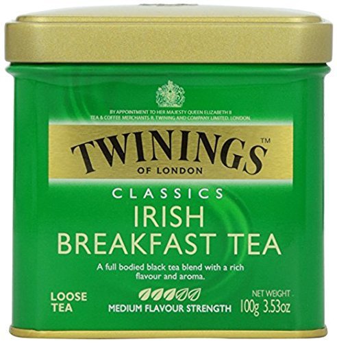 Twinings of London Irish Breakfast Loose Tea Tin 100g 3.5oz  az